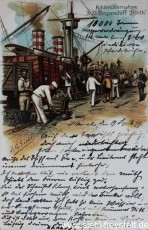WV-Nr. 183, Unbekannter Ort, S.M. Panzerschiff Wörth, um 1900, Lithographie
