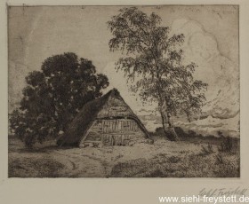 WV-Nr. 230, Unbekannter Ort, Schafkober, 1900-1919, Radierung, 19 cm x 14,3 cm, Privatbesitz