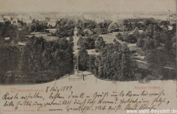 WV-Nr. 1062, Adalbertstraße in Wilhelmshaven, 1898, Fotografie auf Postkarte, 14 cm x 9 cm, Privatbesitz
