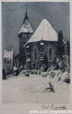 WV-Nr. 036, Wilhelmshaven, Kirche Heppens, 1900-1919, Radierung, 15 cm x 21,8 cm, Privatbesitz