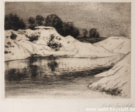 WV-Nr. 071, Sandgrube in Barkel, 1900-1919, Radierung, 20 cm x 15,3 cm, Privatbesitz