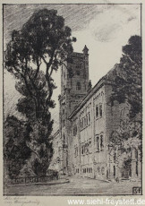 WV-Nr. 115, Aurich,Schloss, 1890-1919, Lithographie, 14,5 cm x 17 cm, Privatbesitz
