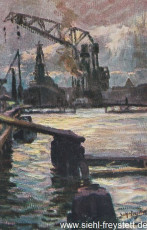 WV-Nr. 151, Wilhelmshaven, Der lange Heinrich, um 1916, Ölgemälde