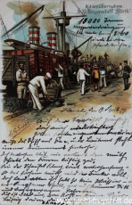 WV-Nr. 183, Unbekannter Ort, S.M. Panzerschiff Wörth, um 1900, Lithographie