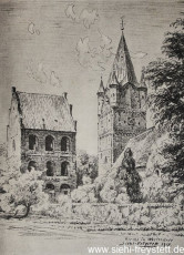 WV-Nr. 187, Westerstede, Kirche, 1918, Zeichung