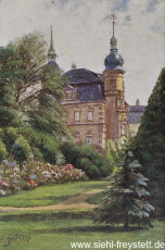 WV-Nr. 188, Oldenburg, Partie am Schloss, 1900-1910, Ölgemälde
