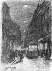 WV-Nr. 200, Wilhelmshaven, Marktstraße, 1910-1919, Tuschezeichnung