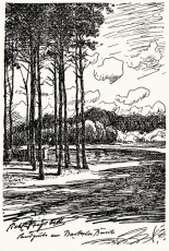 WV-Nr. 203, Grafschaft, Sandgrube am Barkeler Busch, 1910-1919, Tuschezeichnung