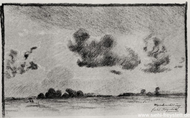 WV-Nr. 205, Unbekannter Ort, Marschenstimmung, 1919-1919, Zeichnung