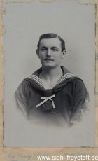 WV-Nr. 1040, Matrose, um 1900, Fotografie, 5,7 cm x 9 cm, Privatbesitz