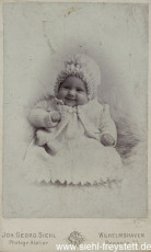 WV-Nr. 1045, Tochter Else Siehl, um 1898, Fotografie, 6 cm x 8,8 cm, Privatbesitz