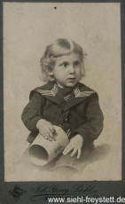 WV-Nr. 1047, Sohn Ernst Siehl, um 1901, Fotografie, 5,7 cm x 8,7 cm, Privatbesitz