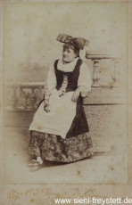 WV-Nr. 1055, Minna Clara Siehl, 1890-1900, Fotografie, 10 cm x 14,5 cm, Privatbesitz