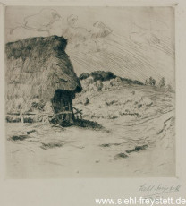 WV-Nr. 229, Unbekannter Ort, Schafkober, 1900-1919, Radierung, 17 cm x 17 cm, Privatbesitz