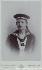 WV-Nr. 1060, Matrose, um 1900, Fotografie, 5,8 cm x 8,7 cm, Privatbesitz