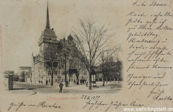 WV-Nr. 1061, Rathaus Wilhelmshaven, 1898, Fotografie auf Postkarte, 14 cm x 9 cm, Privatbesitz