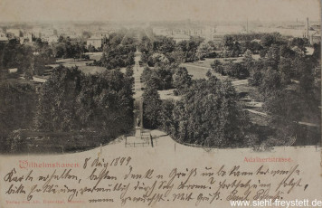 WV-Nr. 1062, Adalbertstraße in Wilhelmshaven, 1898, Fotografie auf Postkarte, 14 cm x 9 cm, Privatbesitz