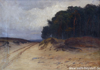 WV-Nr. 281, Altjührden, Sandweg, 1900-1919, Öl auf Leinwand, 53 cm x 38 cm, Privatbesitz