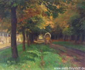 WV-Nr. 337, Unbekannter Ort, Herbstlandschaft (eventuell Kniphausen), 1900-1919, Öl auf Leinwand, 52 cm x 42,5 cm, Gemäldesammlung Stadt Wilhelmshaven