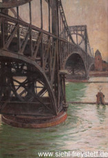 WV-Nr. 346, Wilhelmshaven, Kaiser-Wilhelm-Brücke, nach 1915, Öl auf Leinwand, 73,5 cm x 107,5 cm, Gemäldesammlung Stadt Wilhelmshaven